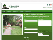 Tablet Screenshot of kramerlandscape.net